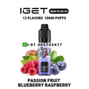 IGET Bar Plus S3 Kit PASSION FRUIT BLUEBERRY RASPBERRY