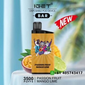 IGET BAR PASSION FRUIT MANGO LIME 3500 Puffs