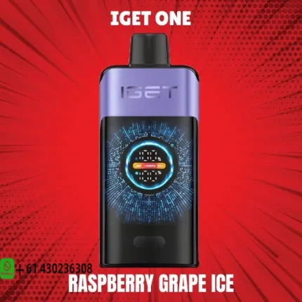 IGET One Raspberry Grape Ice 12000 puffs